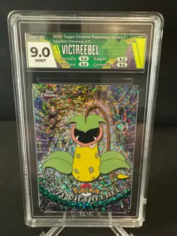 2000 Topps Chrome Pokemon - #71 Victreebel - Sparkle Chrome - graded 9.0 - Image 1