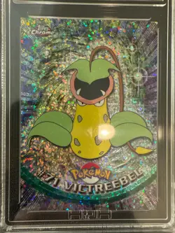 2000 Topps Chrome Pokemon - #71 Victreebel - Sparkle Chrome - graded 9.0 - Image 4