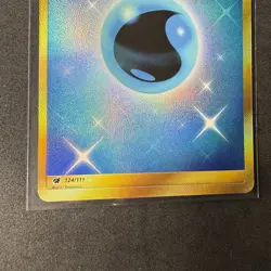 Pokemon Water Energy 124/111 Sun & Moon Crimson Invasion Gold Secret Rare - Image 4
