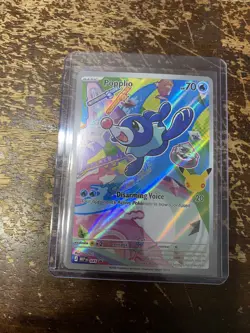 2025 Pokemon ME: Mega Evolution Promo Popplio 045 FIRST PARTNER PACK FRESH HTF - Image 1