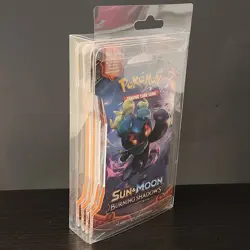 SM Burning Shadows Sleeved Booster Pack Art Set 4 In Sleeves Hanger Case Pokemon - Image 4