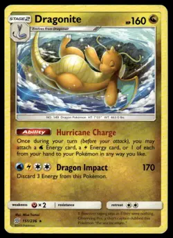 Dragonite - 151/236 - Rare - Pokemon - Unified Minds - NM/M - Image 1