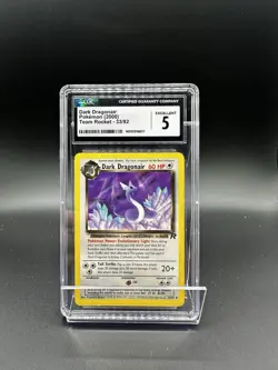 Pokemon CGC 5 Dark Dragonair 33/82 Team Rocket 2000 Regular Uncommon 60 HP - Image 1