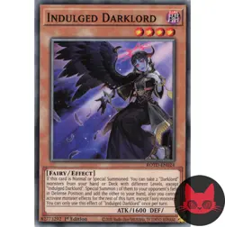 Yugioh Indulged Darklord ROTD-EN024 Common 1st Edition NM - Image 1