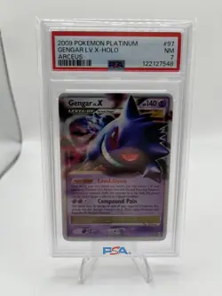 2009 Pokemon Platinum Gengar LV X-Holo Psa 7 97/99 - Image 1