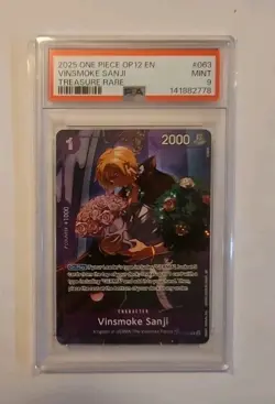 2025 One Piece Legacy of the Master Vinsmoke Sanji Treasure Rare #OP10-063 PSA 9 - Image 1