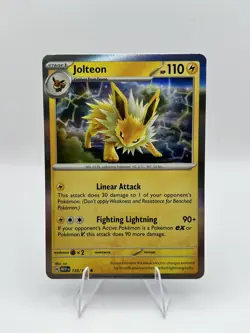 Pokemon TCG Jolteon 029/131 Prismatic Evolutions Holo Card - Image 1