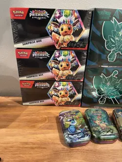SEALED POKEMON LOT - 6x Surprise Boxes, 2x Twilight Masq ETBs, 4x Pris Mini Tins - Image 2