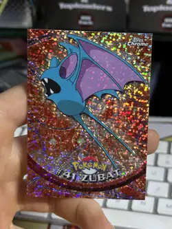 SPARKLE Zubat #41 Topps Chrome 2000 Series 1 T.V Holo Pokemon Card TCG - Image 3
