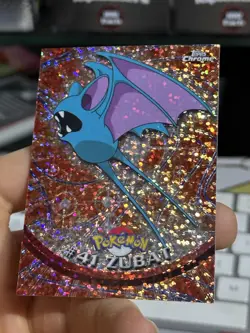 SPARKLE Zubat #41 Topps Chrome 2000 Series 1 T.V Holo Pokemon Card TCG - Image 5