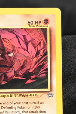 Onix 1st Edition 69/111 LP Neo Genesis Regular Common Pokemon TCG Card - Image 3