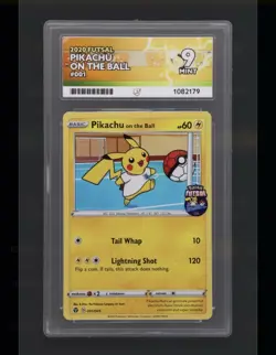Pikachu On The Ball 001/005 | ACE 9 Futsal Promo Pokemon Card - Image 1