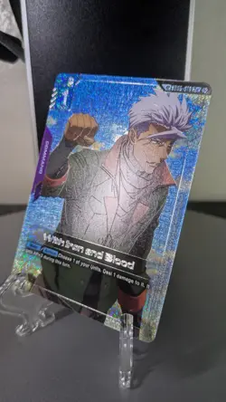 With Iron and Blood Alternate Art Foil - ST05-013 SP C+ - Gundam TCG Card Game - Image 3