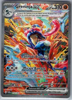 Greninja ex 214/167 SIR SV06: Twilight Masquerade - Pokemon Card - NM - Image 1