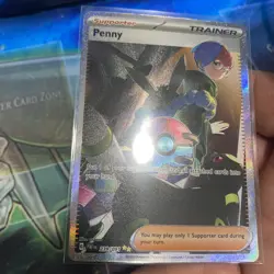 Pokemon TCG Penny Paldean Fates Trainer Holo Card 239/091 Illustration Rare NM - Image 4