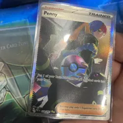 Pokemon TCG Penny Paldean Fates Trainer Holo Card 239/091 Illustration Rare NM - Image 5