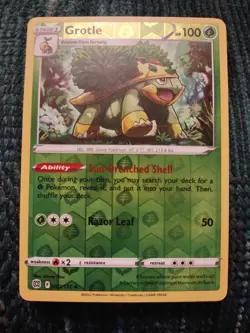 Grotle 007/172 - Brilliant Stars - Reverse Holo - Uncommon - Pokemon Card - LP - Image 1