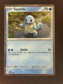 SV: Scarlet & Violet Promo Cards #048 Squirtle COSMOS HOLO - Image 1