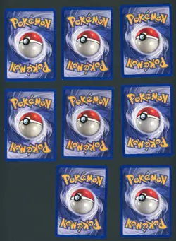 Pokemon Base Set Unlimited Rare Trainer Card Lot (8) NM - Image 2