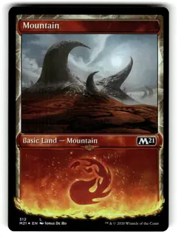 Mountain (Showcase) 312 Land Core Set 2021 Magic: The Gathering Foil Near Mint - Image 1
