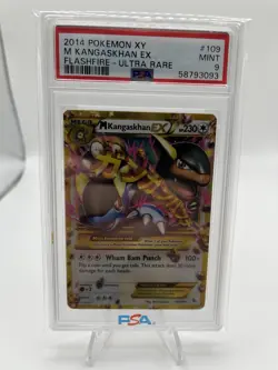 2014 Pokemon Xy Mega Kangaskhan Ex Flashfire Ultra Rare 109/106 Psa 9 - Image 1