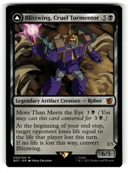 Blitzwing, Cruel Tormentor 4 Universes Beyond: Transformers MTG NM - Image 2