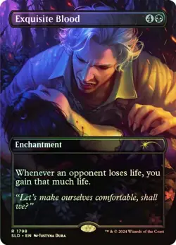 Exquisite Blood Foil D&D Secret Lair NM MTG - Image 1