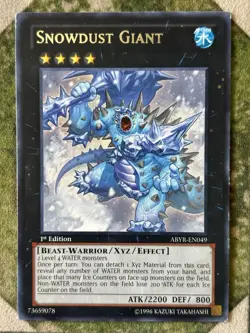 YuGiOh SNOWDUST GIANT Rare ABYR-EN049 - Image 2