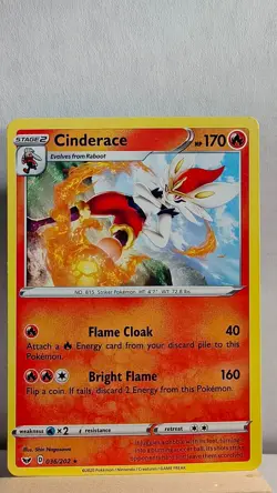 Cinderace [LP] - Pokemon TCG Sword & Shield Base 036/202 [Rare] - Image 1
