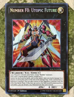 YuGiOh NUMBER F0: UTOPIC FUTURE Prismatic Secret Rare WSUP-EN026 - Image 2