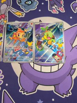 Pokemon First Partner Turtwig Chimchar Piplup 40 41 42 Full Art Black StarPromo - Image 5