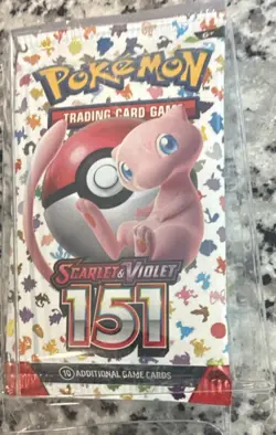 Pokemon TCG Scarlet & Violet 151 Booster Pack 10 Cards English Mew - Image 1