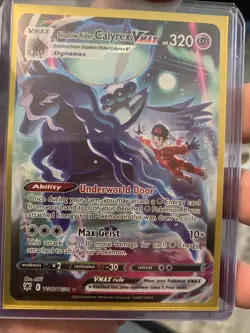 Pokemon Astral Radiance Shadow Rider Calyrex VMAX TG18/TG30 Character Rare NM - Image 1