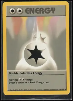 Double Colorless Energy 96/102 Uncommon Base Set Unlimited Pokemon LP - Image 1
