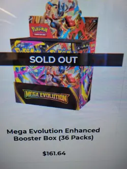 Pokemon TCG: Mega Evolution Enhanced Booster Display Box - 36 Packs & Box Topper - Image 3