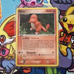 Pokemon TCG Ditto (Charmander) 61/113 Delta Species Common illus. Yuka Morii - Image 1