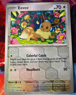 2024 Pokemon Shrouded Fable Eevee #050/064 Reverse Holo - Image 1