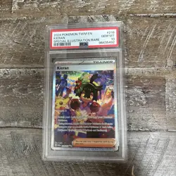 2024 Pokemon Twlight Masquerade Kieran SIR Trainer 218/167 PSA 10 Gem Mint - Image 1