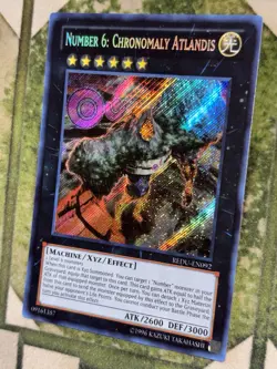 YuGiOh NUMBER 6: CHRONOMALY ATLANDIS Secret Rare REDU-EN092 - Image 1