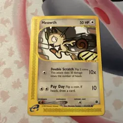 Expedition Base Set - LP - Meowth 121/165 US Seller - Image 1