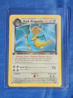 Pokemon Rare 1st Edition Dark Dragonite 22/82 Team Rocket LP - Image 2