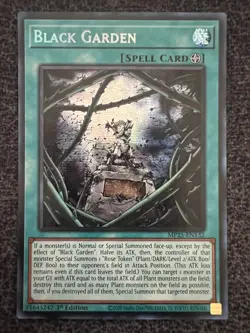 Yugioh Black Garden MP25-EN132 Prismatic Secret Rare 1st Edition NM - Image 1