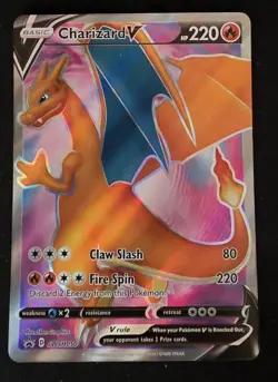 Pokemon Charizard V SWSH050 Black Star Promo Near Mint NM - Image 1