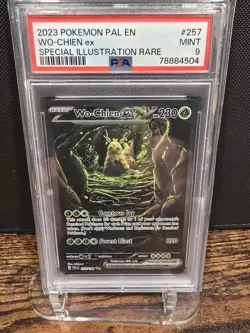 PSA 9 2023 POKEMON PAL EN-PALDEA EVOLVED | SIR WO-CHIEN EX 257 - Image 1