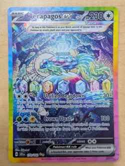 Pokemon TCG Terapagos ex 170/142 Special Illustration RARE Stellar Crown NM+ - Image 1