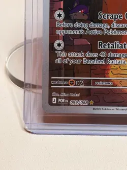 Pokemon TCG Perfect Order Raticate #099/088 Illustration Rare NM- - Image 5