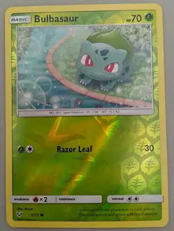 Bulbasaur 1/73 Reverse Holo Shining Legends Pokemon TCG - NM- - Image 1
