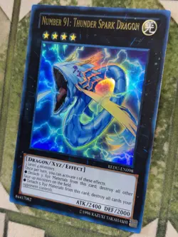 YuGiOh NUMBER 91: THUNDER SPARK DRAGON Ultra Rare REDU-EN098 - Image 1