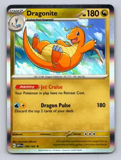 Dragonite - 149/165 Rare 151 Pokemon Holo NM - Image 1