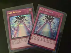 2x Iron Thunder Mega-Pack MP25-EN058 Prismatic Secret Rare Yugioh! NM - Image 1
